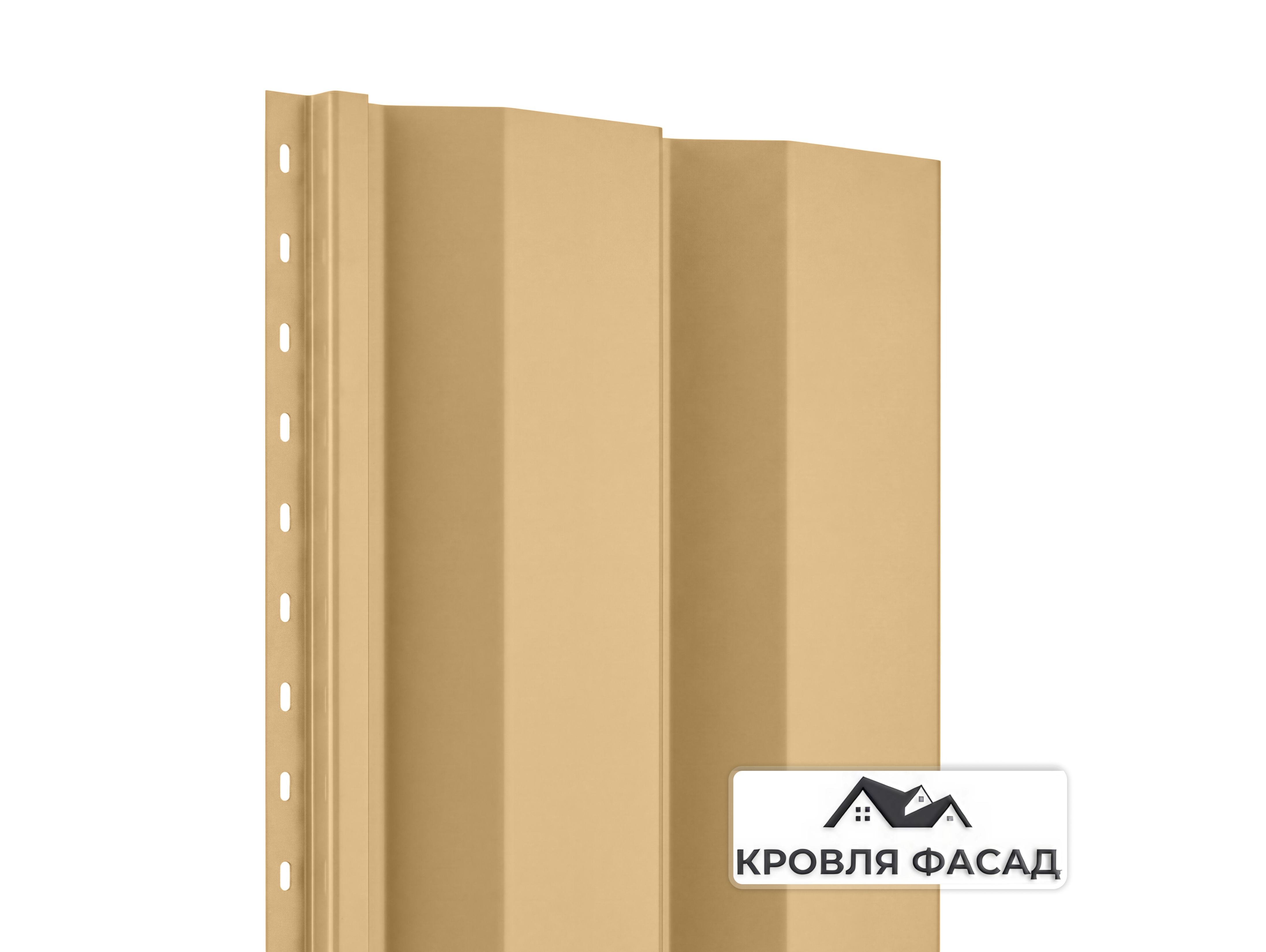 Металлосайдинг Корабельная доска RAL 1014 (Слоновая кость)