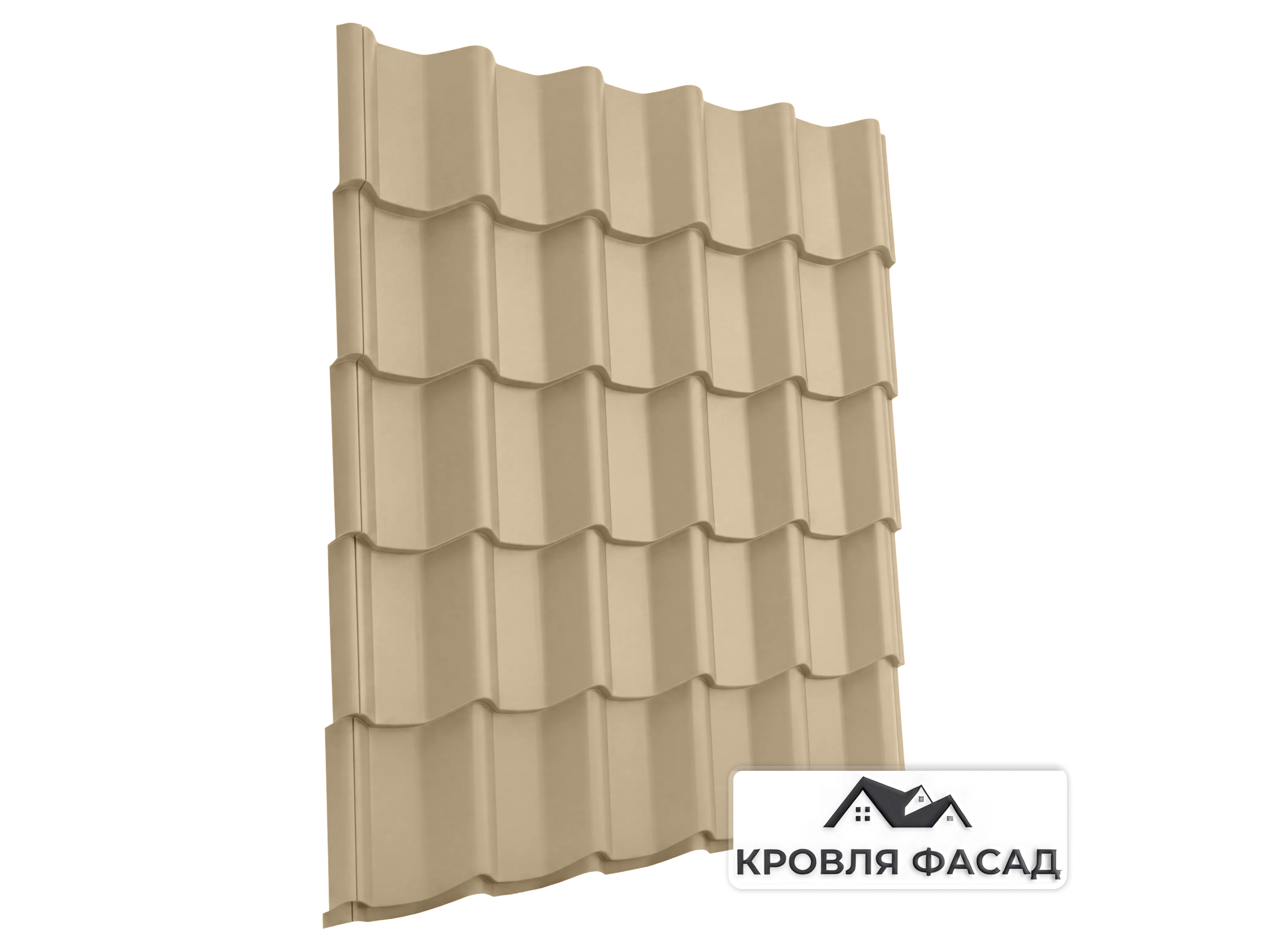 Металлочерепица Испанская Дюна RAL 1015