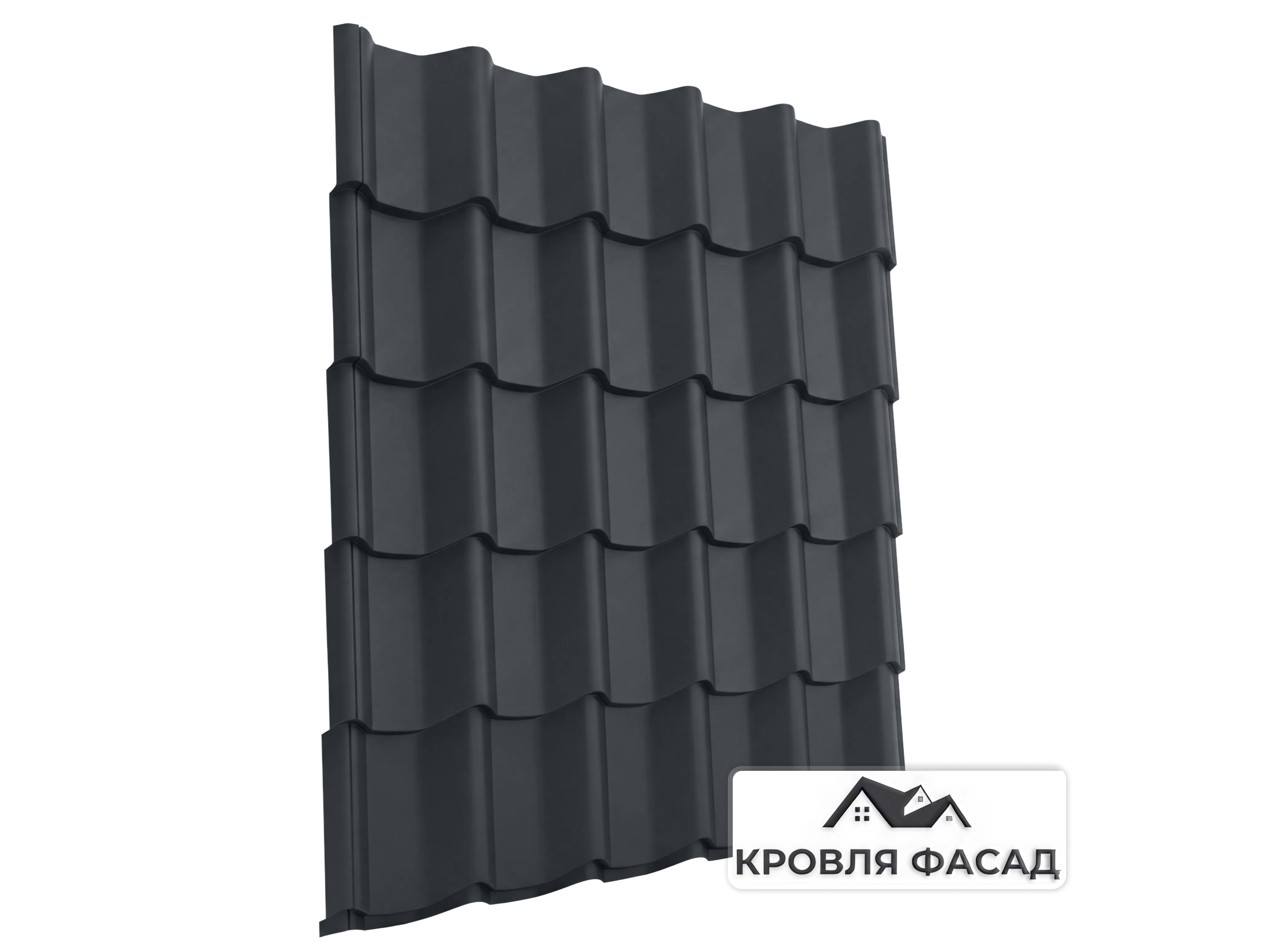 Металлочерепица Испанская Дюна RAL 7024